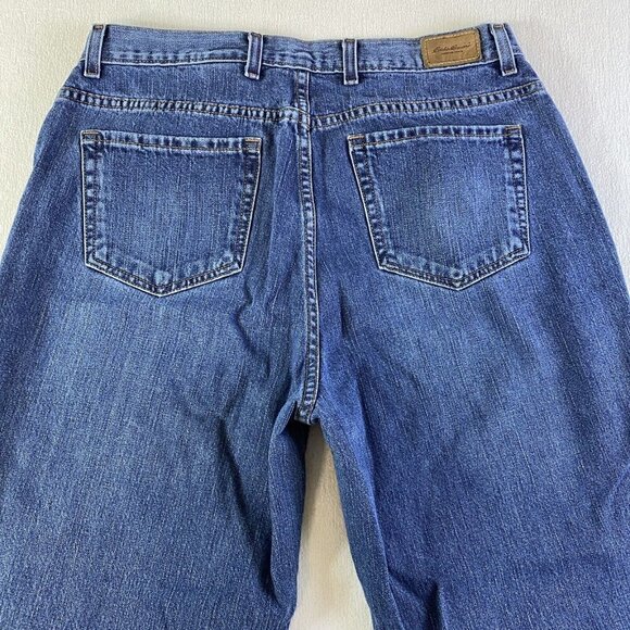 Eddie Bauer Womens 16R Straight Leg Medium Wash Jeans - Picture 13 of 14